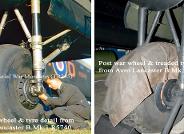 AvRo Lancaster WWII vs Post War Lancaster wheel & tyre styles